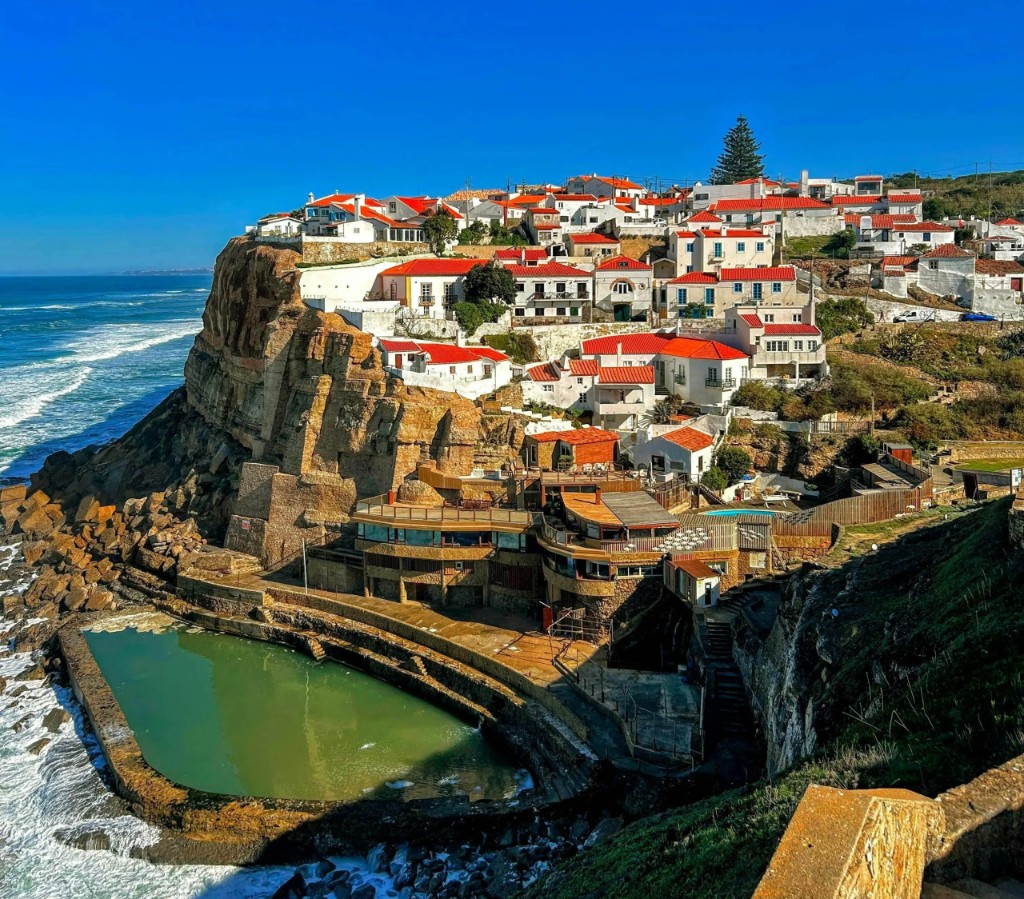 Azenhas do Mar cliffside village and natural pool — Sintra & Hidden Beaches tour
